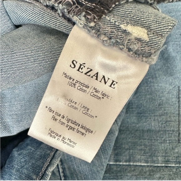 Sezane Martin Trousers Chambray size 6 - Picture 8 of 11